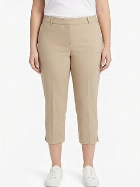 Emma James Capri Pants Beige Stretch Size 16W